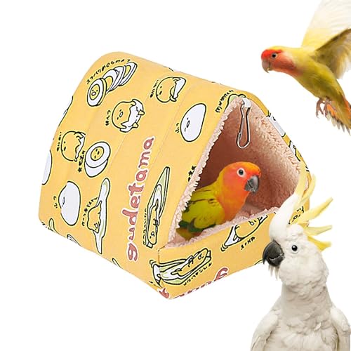 Ahuuen Papageienhöhle, Papageienbett für Käfig - Vogelschlafhaus aus Baumwolle,Winterwarme Vogel-Kuschelhütte, gefüllte Vogel-Versteckhöhle, bequem für Sittiche, Nymphensittiche und Wellensittiche Ahuuen Papageienhöhle, Papageienbett für Käfig - Vogelschlafhaus aus Baumwolle,Winterwarme Vogel-Kuschelhütte, gefüllte Vogel-Versteckhöhle, bequem für Sittiche, Nymphensittiche und Wellensittiche von Ahuuen