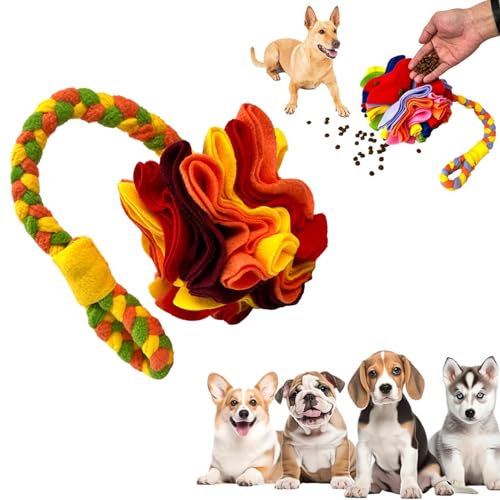 Schnüffelball Hund, Soft Interactive Foraging Toy, Für Nose Work Training Schnüffelball für Hunde, Slow Feeder Dispenser für Puppies & Small, Fun Enrichment Activity (XYH, 10CM) von AiQiMinHao