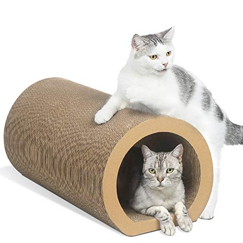 Aibuddy Katzenkratzer, Tunnel, Katzenkratzmatte, Bett, Lounge mit Katzenminze, robuster Karton & Konstruktion (50 x 33 x 30,5 cm) von Aibuddy