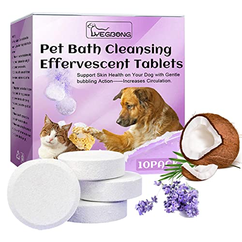 Aibyks 10 Pcs Shampoo-Tabletten für Haustiere | Sichere Hundereiniger mit Retard-Technologie | Reinigungstabletten für Haustiere mit einfacher Bedienung von Aibyks