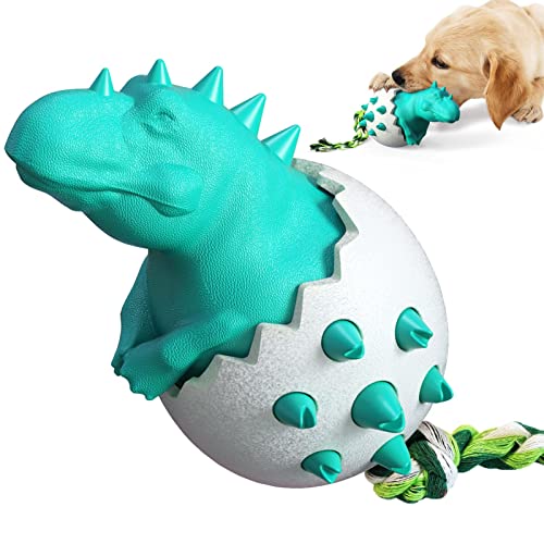 Aibyks Beißspielzeug für Hunde,Kauspielzeug für Dinosaurier-Eier für Welpen | Hundespielzeug für kleine und mittelgroße Hunde zur Zahnreinigung und Vorbeugung von Zahnproblemen von Aibyks
