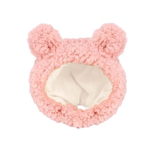 Aibyks Haustier-Bär-Kopfbedeckung | Katzenkostüm Bärenmütze | Verstellbare braune lustige Katzenbärenmütze für mittelgroße Hunde, kleine Welpen, Haustiere, Katzen von Aibyks