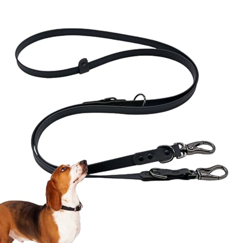 Aibyks Hundeleine - Hochleistungs-Trainingszugseil,Laufleine mit 2 Metallschnallen, schützendes PVC-Hundebindekabel für mittelgroße und große Hunde beim Wandern und Camping von Aibyks