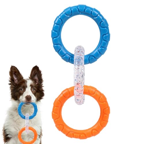Aibyks Kauspielzeug für Haustiere, Kauspielzeug für Hunde,Interaktives Kau- und Quietschspielzeug für Hunde - Kauspielzeug für Hunde, Kauspielzeugring für die Zahnreinigung, unzerstörbares von Aibyks