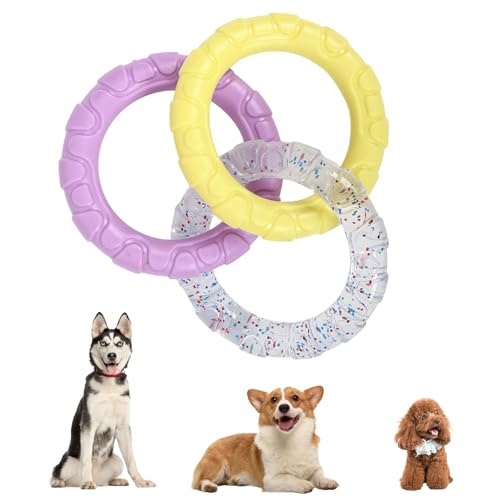Aibyks Kauspielzeug für Hunde, Zahnspielzeug für Welpen,Interaktives Kauringspielzeug für Hunde - Kauspielzeug für Hunde, Kauspielzeugring für die Zahnreinigung, unzerstörbares Hundespielzeug, von Aibyks