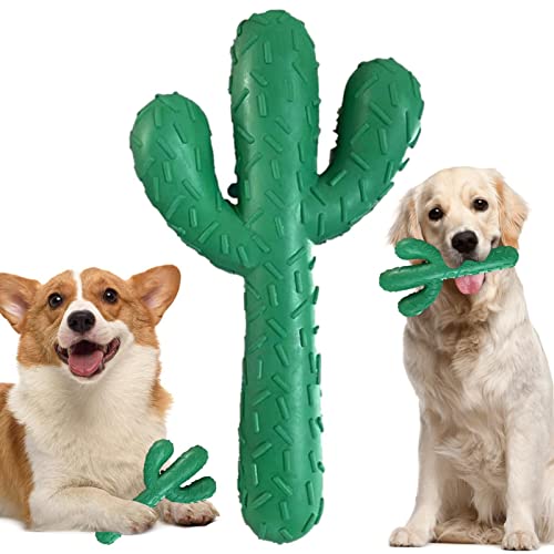 Aibyks Kauspielzeug für Hunde | Verschleißfestes Haustier-Kauspielzeug in Kaktusfor - Kauspielzeug für Welpen beim Zahnen, Gummi-Haustier-Hundezahnbürste-Kauspielzeug von Aibyks