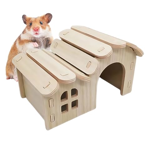 Aibyks Rennmaus Haus | Hamstergehege | Holz Zubehör Für Nagetierkäfig Mit Schlaf- Und Ruhebereich Für Innen/Außen, Zuhause & Reise, Für Frettchen Und Goldhamster Aibyks Rennmaus Haus | Hamstergehege | Holz Zubehör Für Nagetierkäfig Mit Schlaf- Und Ruhebereich Für Innen/Außen, Zuhause & Reise, Für Frettchen Und Goldhamster von Aibyks