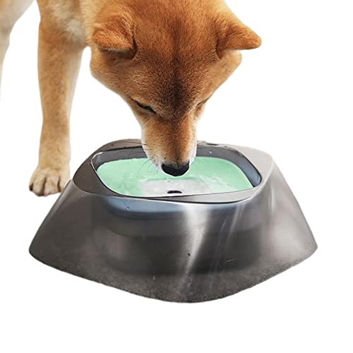 Aibyks Wassernapf für Hunde - No Spill Hundenapf Langsamer Wasserspender mit großem Fassungsvermögen - Fahrzeuggetragener langsamer Wasserspender für Hunde, Katzen, Haustiere von Aibyks