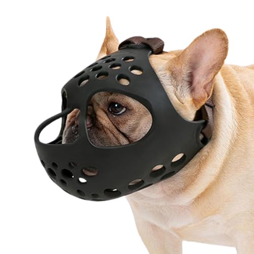 Aibyks Weicher Hundemaulkorb,Anti-Beiß-Kau-Mundschutz für Hunde | Bell- und Trainingsmaulkorb für Haustiere, Mundschutz für mittelgroße und kleine Hunde von Aibyks
