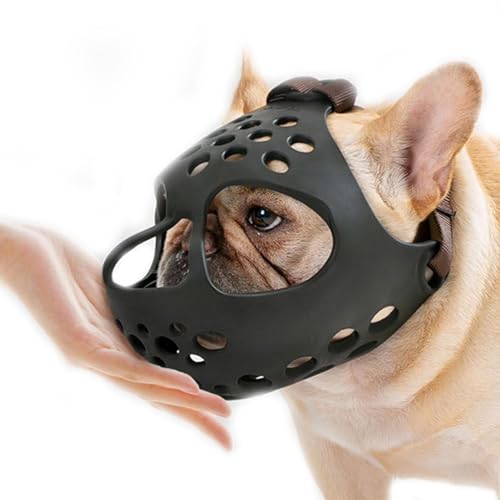 Aibyks Weicher Hundemaulkorb - Weiche Anti-Beiß-Mundabdeckung für Hunde,Bell- und Trainingsmaulkorb für Haustiere, Mundschutz für mittelgroße und kleine Hunde von Aibyks