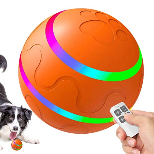 Interactive Ball Hundespielzeug - Intelligenter Interaktiver Hundespielzeugball | Interaktiver Ball Für Welpen Mit LED-Licht | Wiederaufladbarer, Automatisch Beweglicher Haustierball Für Große/kleine von Aibyks