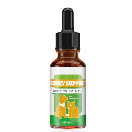 Nierenunterstützung für Hunde & Katzen, Natürliches Nahrungsergänzungsmittel für gesunde Nieren, Cranberry-Nahrungsergänzungsmittel für Blasen-, Harn- und Nierengesundheit, 60 ml Nierenunterstützung für Hunde & Katzen, Natürliches Nahrungsergänzungsmittel für gesunde Nieren, Cranberry-Nahrungsergänzungsmittel für Blasen-, Harn- und Nierengesundheit, 60 ml von Aicocodida