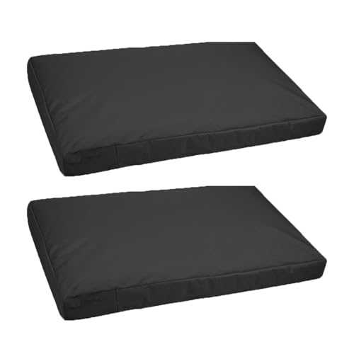 2 Stück Hundebett-Bezug, Wasserdichte Schutzhülle Rutschfest mit Reißverschluss, abnehmbarer waschbarer Haustier-Matratzenbezug nur Bezug Hundekiste-Matratzenbezug für Pad, Matte, Bett (B, 92x59x9cm) von AidSci