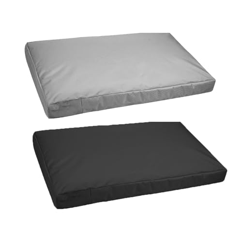 2 Stück Hundebett-Bezug, Wasserdichte Schutzhülle Rutschfest mit Reißverschluss, abnehmbarer waschbarer Haustier-Matratzenbezug nur Bezug Hundekiste-Matratzenbezug für Pad, Matte, Bett (C, 92x59x9cm) von AidSci