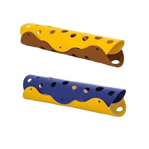 2 Stück Katzenspielzeug Katzentunnel, Abnehmbares Waschbares Faltbar Katzenspielzeug Hundespielzeug Spieltunnel für Kätzchen, Welpen, Kaninchen, kleine Hunde 9x2.2x0.3cm (G) von AidSci