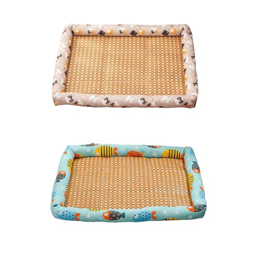 2 Stück Kühlmatte für Hunde Hundebett, Waschbare Hunde Kühlmatte Haustierkissen, Kühldecke Kühlkissen Sommer für Katzen Waschbar Haustiere, Rutschfeste Hundekühlmatte Haustierbett 50 x 40 x 6 cm -B 2 Stück Kühlmatte für Hunde Hundebett, Waschbare Hunde Kühlmatte Haustierkissen, Kühldecke Kühlkissen Sommer für Katzen Waschbar Haustiere, Rutschfeste Hundekühlmatte Haustierbett 50 x 40 x 6 cm -B von AidSci