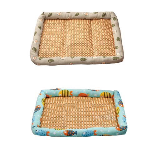 2 Stück Kühlmatte für Hunde Hundebett, Waschbare Hunde Kühlmatte Haustierkissen, Kühldecke Kühlkissen Sommer für Katzen Waschbar Haustiere, Rutschfeste Hundekühlmatte Haustierbett 50 x 40 x 6 cm (D) 2 Stück Kühlmatte für Hunde Hundebett, Waschbare Hunde Kühlmatte Haustierkissen, Kühldecke Kühlkissen Sommer für Katzen Waschbar Haustiere, Rutschfeste Hundekühlmatte Haustierbett 50 x 40 x 6 cm (D) von AidSci
