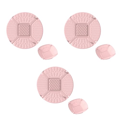 3er Set Silikon Schleckmatte für Katze [Upgrad Großer Saugnapf] Leckmatte Hunde Slow Feeder, Faltbare Innovative Hund Lick Mat Haustier Futtermatten für Hundeleckerli & Katzenfutter 22x22x1,8cm -B von AidSci