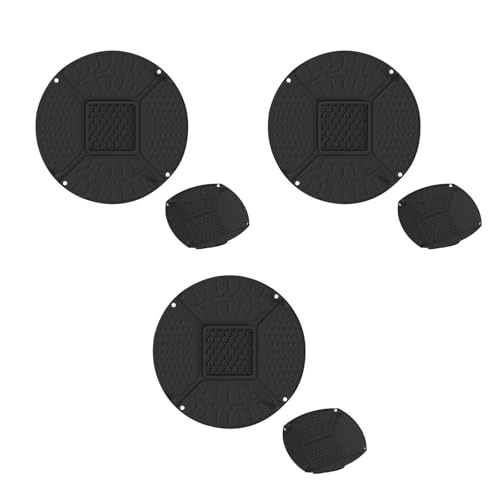 3er Set Silikon Schleckmatte für Katze [Upgrad Großer Saugnapf] Leckmatte Hunde Slow Feeder, Faltbare Innovative Hund Lick Mat Haustier Futtermatten für Hundeleckerli & Katzenfutter 22x22x1,8cm -D von AidSci