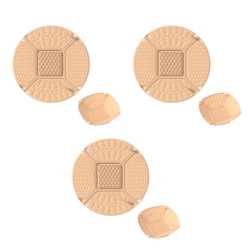 3er Set Silikon Schleckmatte für Katze [Upgrad Großer Saugnapf] Leckmatte Hunde Slow Feeder, Faltbare Innovative Hund Lick Mat Haustier Futtermatten für Hundeleckerli & Katzenfutter 22x22x1,8cm -E von AidSci