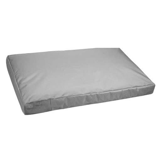 Hundebett-Bezug, Wasserdichte Schutzhülle Rutschfest mit Reißverschluss, abnehmbarer waschbarer Haustier-Matratzenbezug nur Bezug Hundekiste-Matratzenbezug für Pad, Matte, Bett (Grau, 122*92*10cm) von AidSci