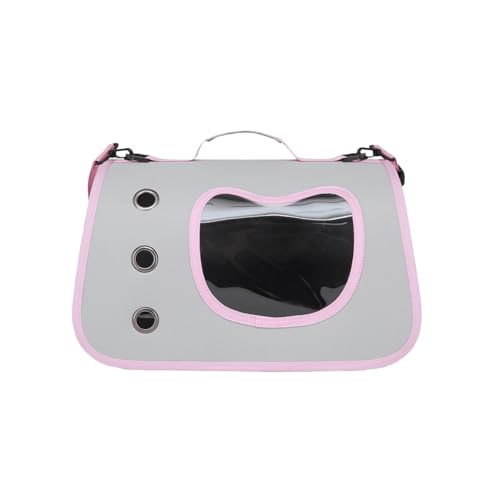 Katzenboxe Flugzeugtauglich, wasserdichte Transportbox Katze mit transparentem Fenster, Faltbare Katzentasche Transporttasche mit Einstellbar Schultergurt katzenbox für Katzen Kleiner Hund Welpe -A von AidSci