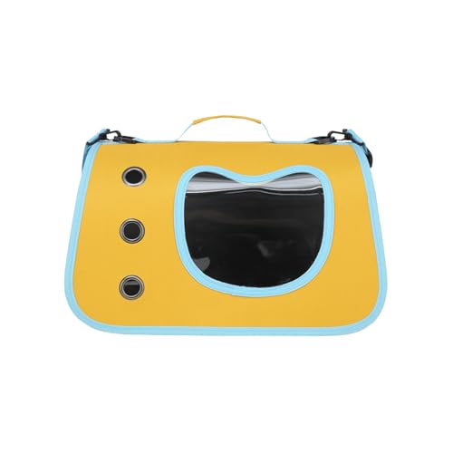 Katzenboxe Flugzeugtauglich, wasserdichte Transportbox Katze mit transparentem Fenster, Faltbare Katzentasche Transporttasche mit Einstellbar Schultergurt katzenbox für Katzen Kleiner Hund Welpe -C von AidSci