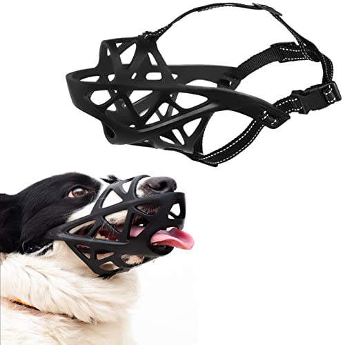 Hundemaulkorb, weicher Gummikorb, atmungsaktiv, verstellbare Gurte für kleine, mittelgroße und große Hunde, ermöglicht Wasser zu trinken und Hecheln, verhindert Kauen, Bellen, Kampf, Hundemaulkorb, weicher Gummikorb, atmungsaktiv, verstellbare Gurte für kleine, mittelgroße und große Hunde, ermöglicht Wasser zu trinken und Hecheln, verhindert Kauen, Bellen, Kampf, von AidShunn