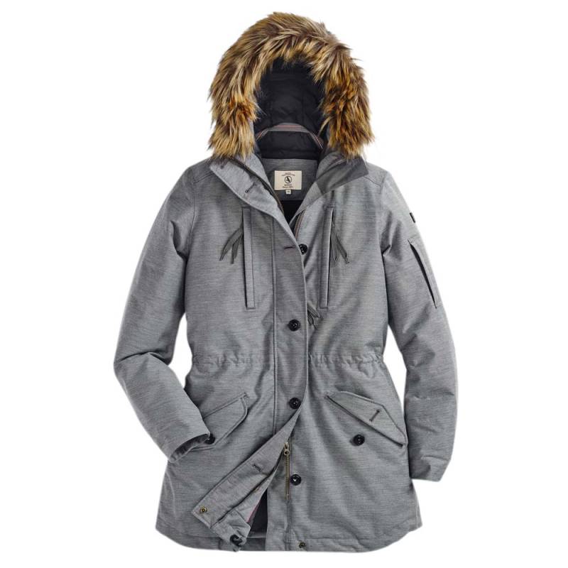 Aigle Damen Parka Tellydown HTR grau, Gr. 40 von Aigle