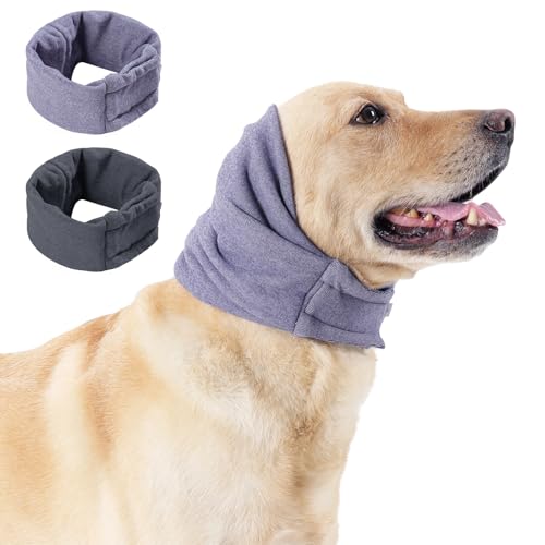 Hunde-Ohrenschützer mit Kapuze für Hunde, Lärmschutz, keine Klappen-Ohrwickel für Hunde, Hundeohrenschützer für Bad, Fellpflege, Krafttrocknung, warm, Angstlinderung, Hundebekleidungszubehör, Violett Hunde-Ohrenschützer mit Kapuze für Hunde, Lärmschutz, keine Klappen-Ohrwickel für Hunde, Hundeohrenschützer für Bad, Fellpflege, Krafttrocknung, warm, Angstlinderung, Hundebekleidungszubehör, Violett von Aiieim