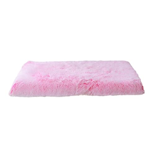 Ailan Hundebett, geeignet für alle Rassen, Leistungs Verhältnis, leicht zu reinigen, Haustierkissen, Polyester Haustiermatte, langlebig, rosa weiß, S 40 * 30 * 5cm von Ailan