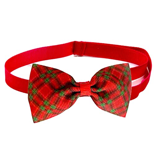 Ailan Hundehalsbänder Fliege Hals Mode Plaid Halskette Haustiere Gurtband Dekoration Schnalle Band Welpen Katzen Weihnachtsfeier, Typ 1 von Ailan