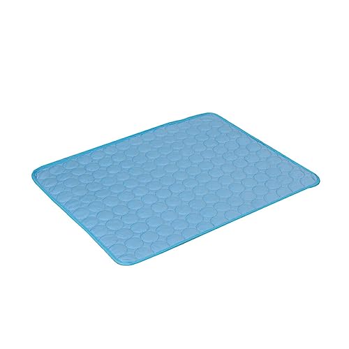 Ailan Hundeunterlage Katzenmatte Heimtierbedarf Feine Verarbeitung Glatte Oberfläche Keine Grate Indoor Haushaltszubehör Praktisch Mehrfarbig, Blau,60 * 50cm, M von Ailan