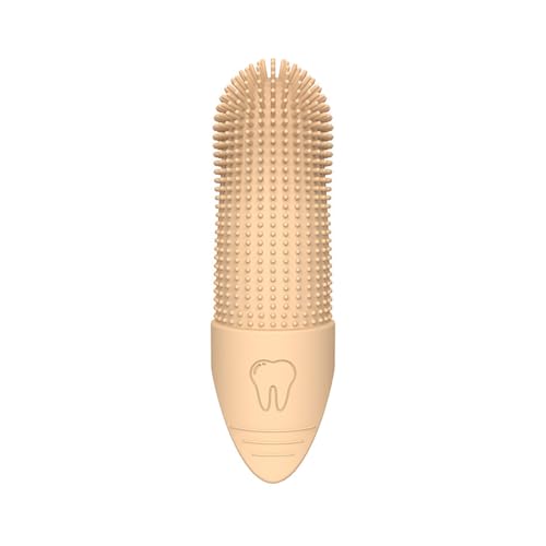 Ailan Kompaktes und leichtes, superweiches Hundezahnbürstenset für eine Bequeme Zahnreinigung. Zahnbürstenset aus Silikatgel und Silikon, Beige Farbe Ailan Kompaktes und leichtes, superweiches Hundezahnbürstenset für eine Bequeme Zahnreinigung. Zahnbürstenset aus Silikatgel und Silikon, Beige Farbe von Ailan