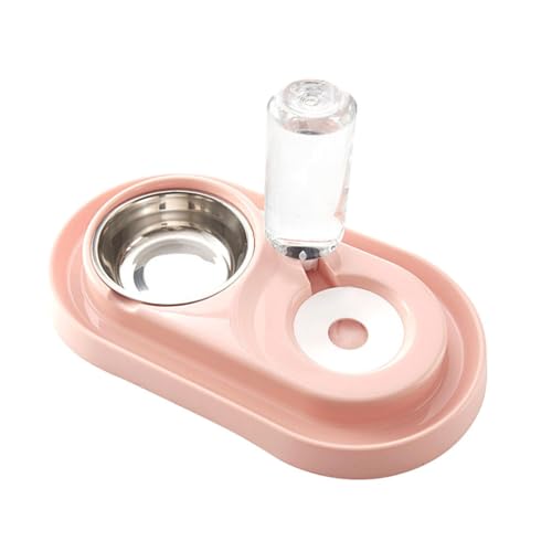 Ailan Multifunktionaler automatischer Futternapf für Haustiere, automatisch, sicher und zuverlässig, hergestellt aus Kunststoff, praktisch und praktisch, Fleisch rosa von Ailan