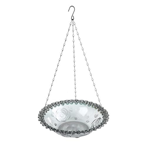Ailan Outdoor Vogelfutterstation für den Garten, hängende Kolibri Futterstation mit gesunden Futtermitteln für Fütterung und Bewässerung aus Kunststoff, Grau Ailan Outdoor Vogelfutterstation für den Garten, hängende Kolibri Futterstation mit gesunden Futtermitteln für Fütterung und Bewässerung aus Kunststoff, Grau von Ailan