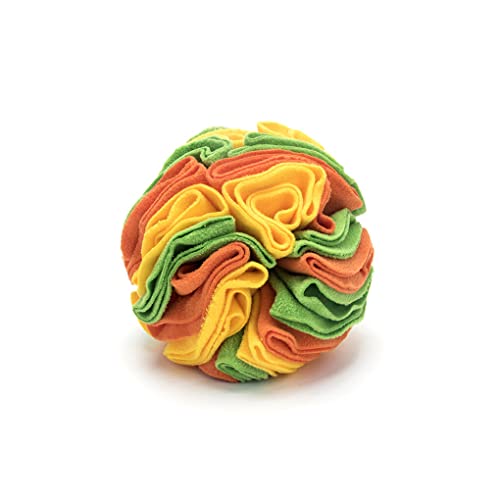 Ailan Pet Mat Ball Toy Interaktive Dekompression Waschbares Fütterungsspielzeug Entertainment Playing Supply for Home Outdoor Garden Yard, Gelb Orange Grün von Ailan