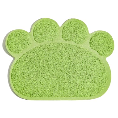 Ailan Sauber bleiben, Katzenstreumatte, rutschfeste Unterseite und multifunktionale, Kratzfeste, reißfeste PVC Katzenstreumatte, Grün Ailan Sauber bleiben, Katzenstreumatte, rutschfeste Unterseite und multifunktionale, Kratzfeste, reißfeste PVC Katzenstreumatte, Grün von Ailan
