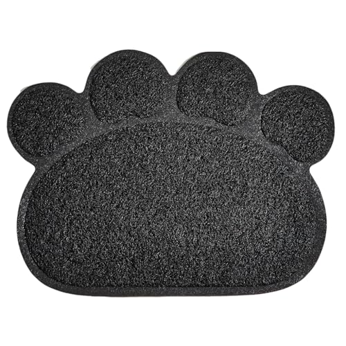 Ailan Sauber bleiben, Katzenstreumatte, rutschfeste Unterseite und multifunktionale, Kratzfeste, reißfeste PVC Katzenstreumatte, Schwarz Ailan Sauber bleiben, Katzenstreumatte, rutschfeste Unterseite und multifunktionale, Kratzfeste, reißfeste PVC Katzenstreumatte, Schwarz von Ailan