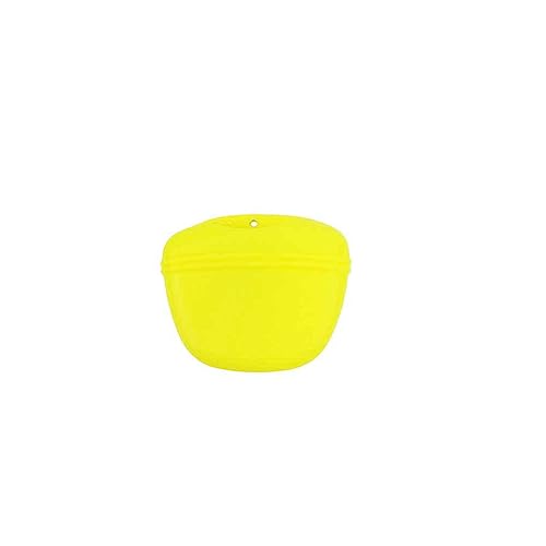 Ailan Silikon Haustier Snackbeutel, tragbar, waschbar, Flexibler Ersatz, nachfüllbar, Outdoor Training, Fütterungsbeutel mit Rückenclip, Gelb Ailan Silikon Haustier Snackbeutel, tragbar, waschbar, Flexibler Ersatz, nachfüllbar, Outdoor Training, Fütterungsbeutel mit Rückenclip, Gelb von Ailan