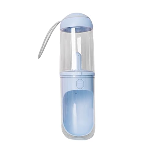 Ailan Tragbarer Wasserflaschenspender für Haustiere, Reisefilter, Becher, Futterspender, wiederverwendbar, mit großer Kapazität, Blau von Ailan
