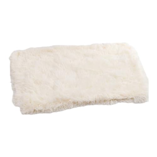 Ailan Warme und gemütliche Decke für Hunde und Katzen, leicht zu reinigen, leicht und einfach zu tragen, weiche, warme, flauschige Haustierdecke, Weiß, L von Ailan