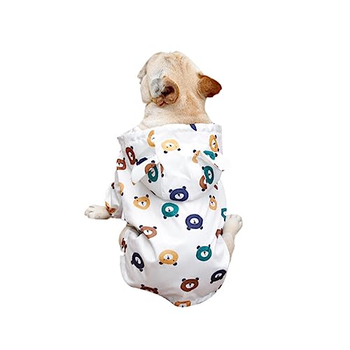 Ailan Wasserdichter Hunderegenmantel – mehrere Größen für alle Rassen erhältlich. Polyester Hundekleidung, atmungsaktives Netzgewebe, Kleiner Bär, L von Ailan