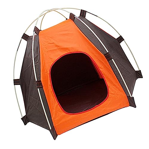 Ailan Wasserdichtes Oxford Haustierhaus, waschbar, Kleiner Hund, Welpenzelt, Sonnenschutz, verdickt, abnehmbar, tragbare Zelte für draußen und drinnen von Ailan