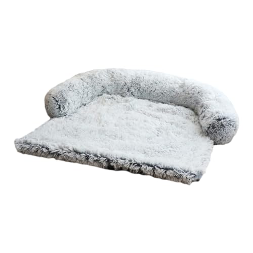 Ailan Weiches und gemütliches Winter Hundebett Sofa sorgt für warmen und bequemen Schlaf für das Hundekissen, Schlafsofa, Katzenbett, Zwinger, grau, XS von Ailan