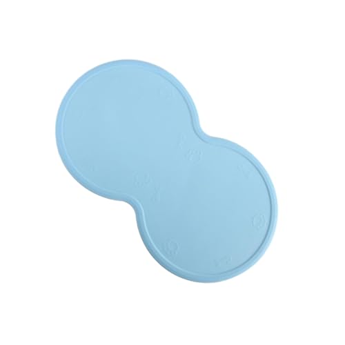 Ailan Wolkenförmige Silikon Napfmatte, breite Anwendungsmöglichkeiten für die Fütterung von Haustieren, leicht zu reinigendes Silikagel, multifunktionale Sicherheit, Hellblau von Ailan