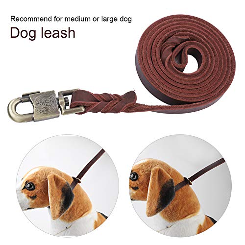 Hunde-Trainingsleinengurt aus Leder, Robust, Hochwertiges Metallschloss, 1,85 M Hunde-Trainingsleinengurt aus Leder, Robust, Hochwertiges Metallschloss, 1,85 M von Ailgely