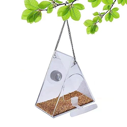 ailill Smart Bird House Pet Feeder Acryl mit Kamera Home Pet Transparent 1080P HD Einfache Installation B von ailill