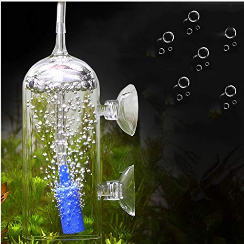 Ailinda Aquarium-Luftsauerstoff-Blasenglas mit Wasserschlauch, Saugnapf-Stein, hochgelöster Sauerstoff für Aquarien von Ailinda