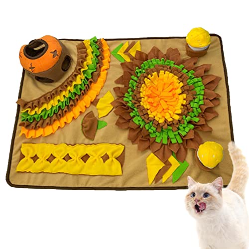 Ailopta Hund Schnüffelmatte | Sunflower Design Interaktives Feed-Puzzle für Langeweile | Sound Crinkly Pet Interaktives Hundepuzzle-Spielzeug fördert die natürliche Nahrungssuche für Training Ailopta Hund Schnüffelmatte | Sunflower Design Interaktives Feed-Puzzle für Langeweile | Sound Crinkly Pet Interaktives Hundepuzzle-Spielzeug fördert die natürliche Nahrungssuche für Training von Ailopta